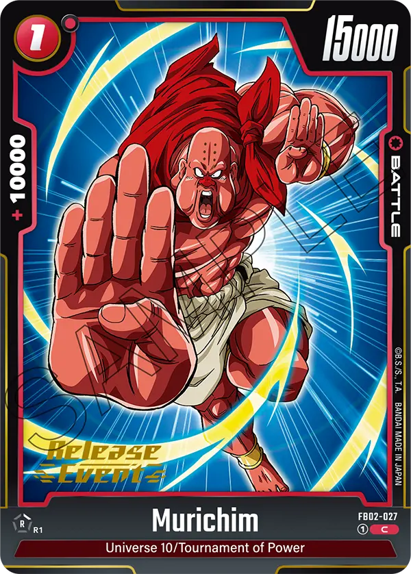Murichim FB02-027 Dragon Ball Fusion World card, Release Event