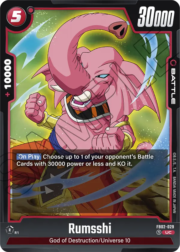 Rumsshi FB02-029 Dragon Ball Fusion World card