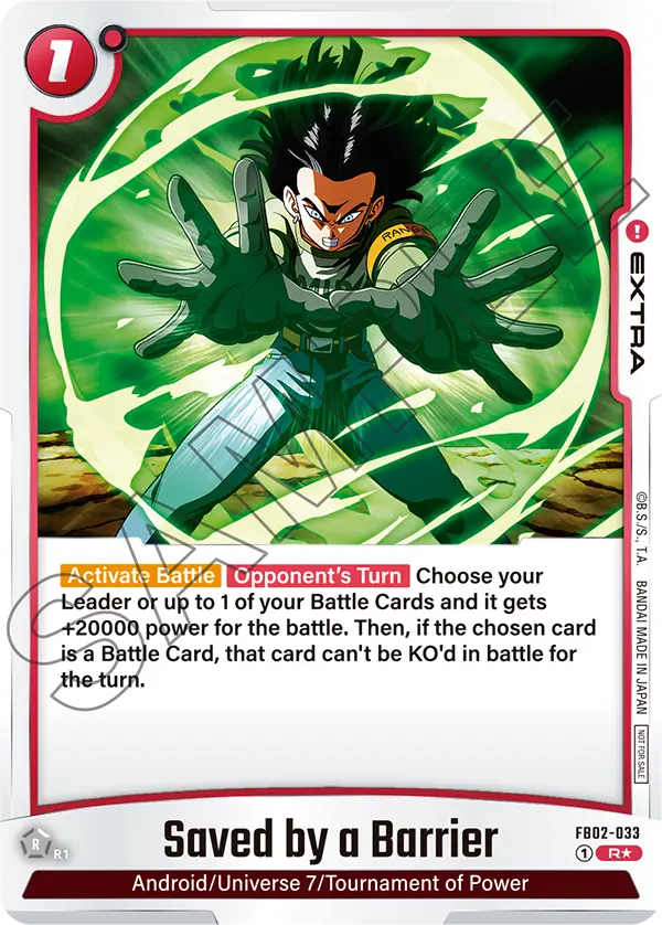 Saved by a Barrier FB02-033-p1 card