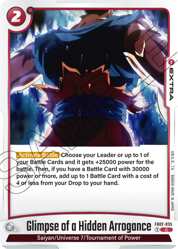 Glimpse of a Hidden Arrogance FB02-035 card