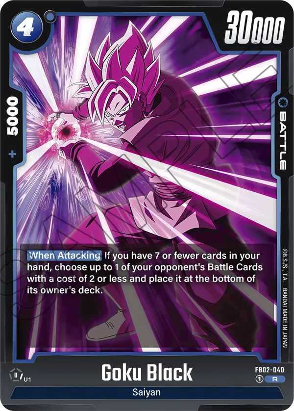 Goku Black FB02-040 card