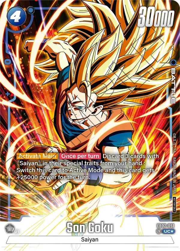 Son Goku FB02-051 Dragon Ball Fusion World card, Winner