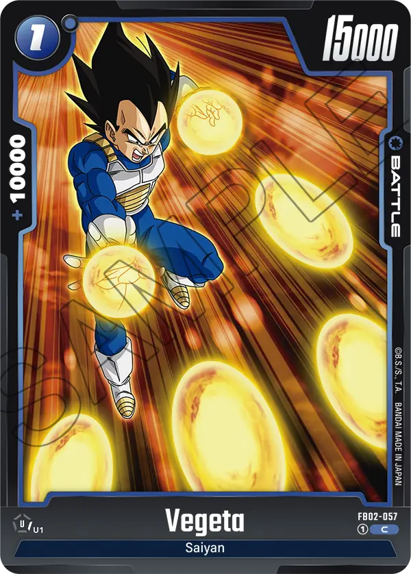 Vegeta FB02-057 card