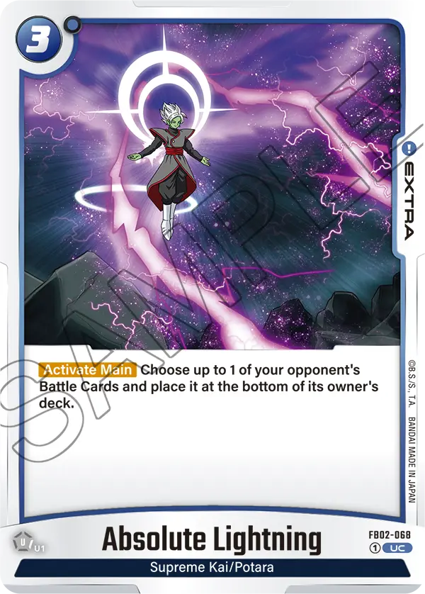 Absolute Lightning FB02-068 card