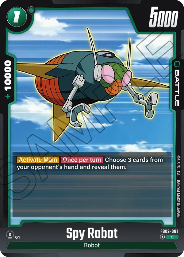 Spy Robot FB02-081 card