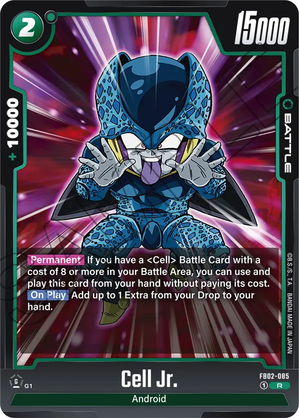 Cell Jr. FB02-085 Dragon Ball Fusion World card