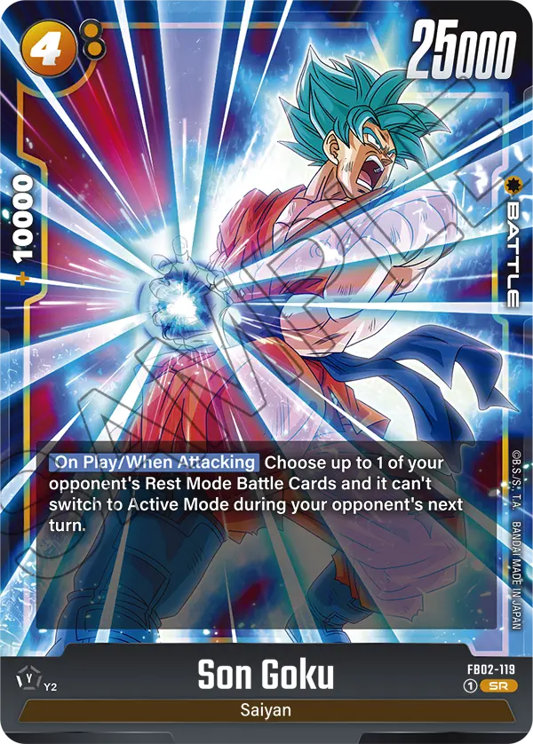 Son Goku FB02-119 Dragon Ball Fusion World card