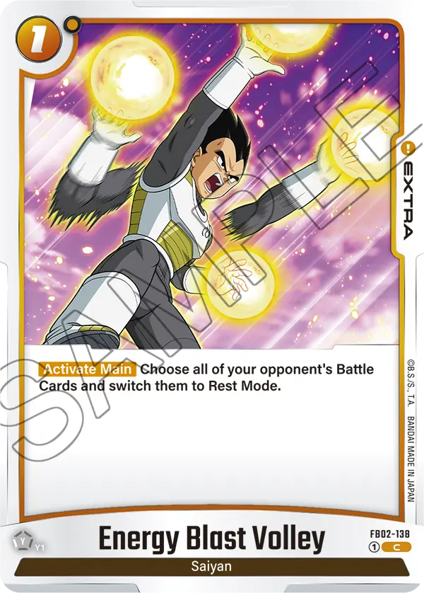 Energy Blast Volley FB02-138 card