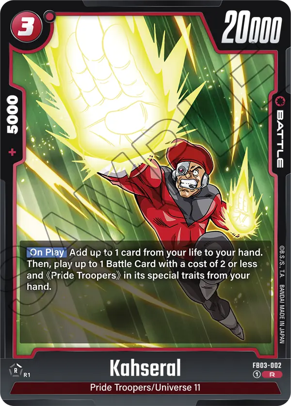 Kahseral FB03-002 card