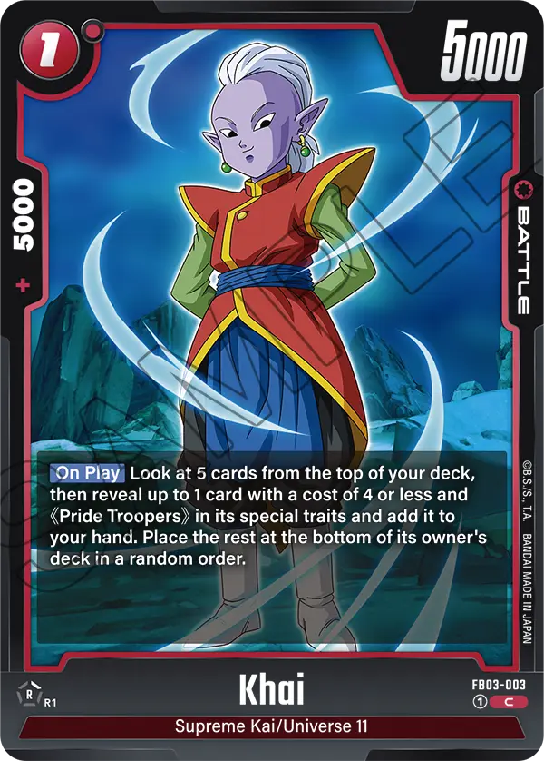 Khai FB03-003 card