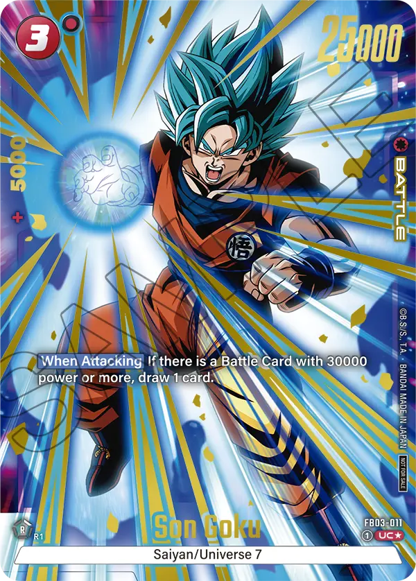 Son Goku FB03-011 Dragon Ball Fusion World card, Championship Pack 02
