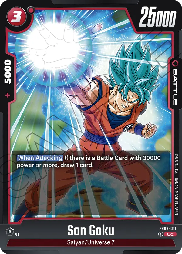 Son Goku FB03-011 card