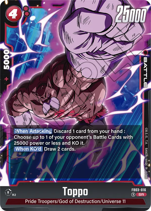 Toppo FB03-016 card