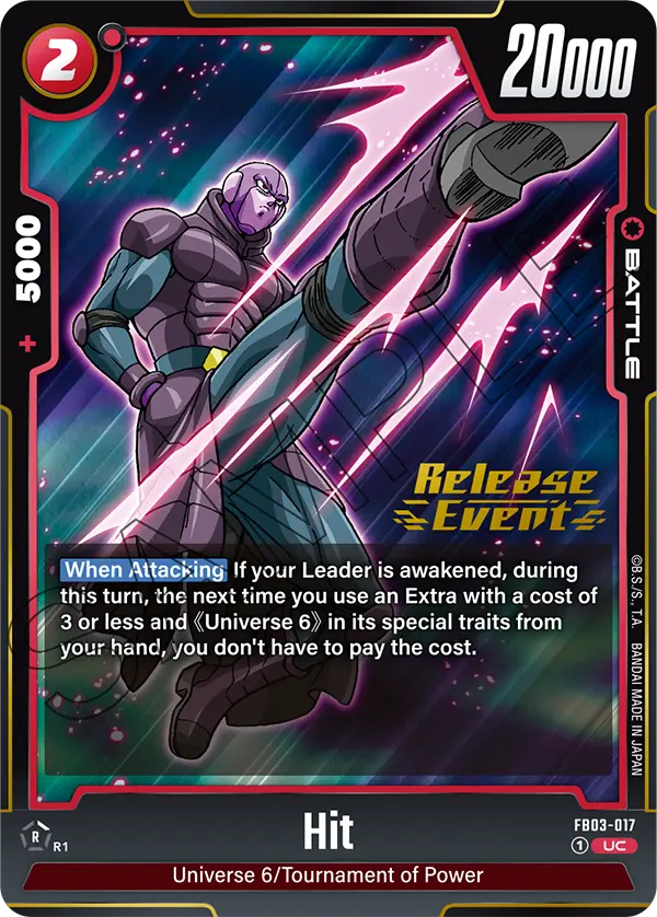 Hit FB03-017-p1 card