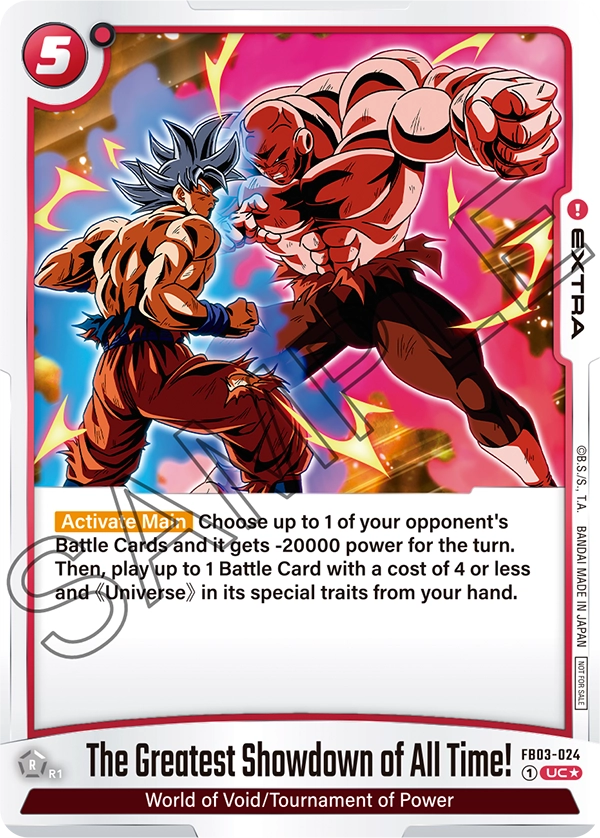 The Greatest Showdown of All Time! FB03-024-p1 card