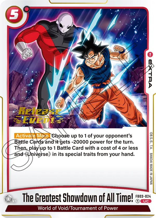 The Greatest Showdown of All Time! FB03-024-p3 card