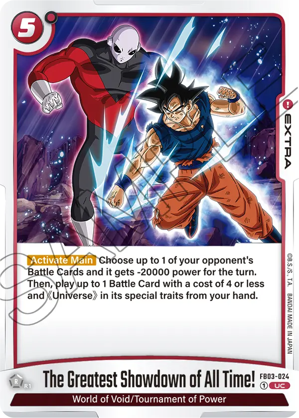 The Greatest Showdown of All Time! FB03-024 card
