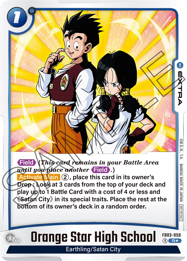 Orange Star High School FB03-050 Dragon Ball Fusion World card, Tournament