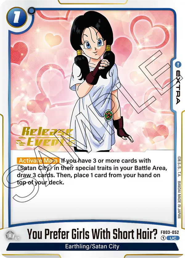 You Prefer Girls With Short Hair? FB03-052-p2 card