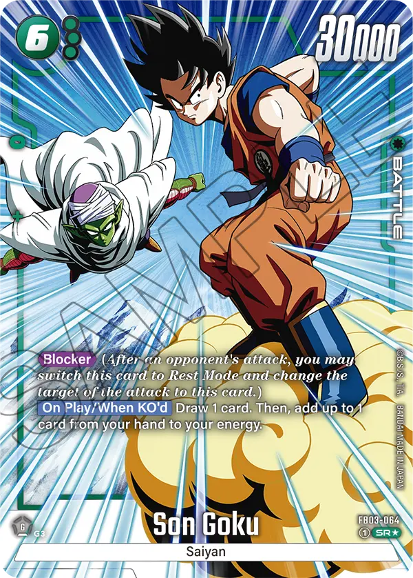 Son Goku FB03-064 Dragon Ball Fusion World card, Alt Art