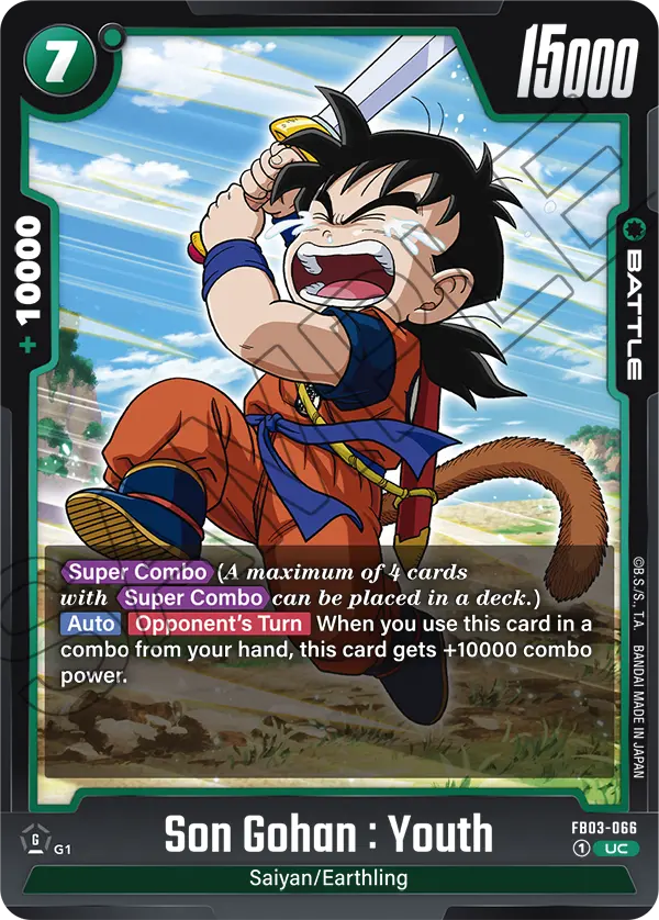 Son Gohan : Youth FB03-066 card