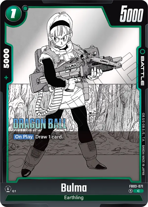 Bulma FB03-071 Dragon Ball Fusion World card, Variant 4