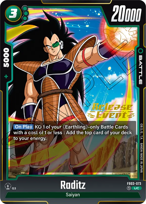 Raditz FB03-073-p2 card