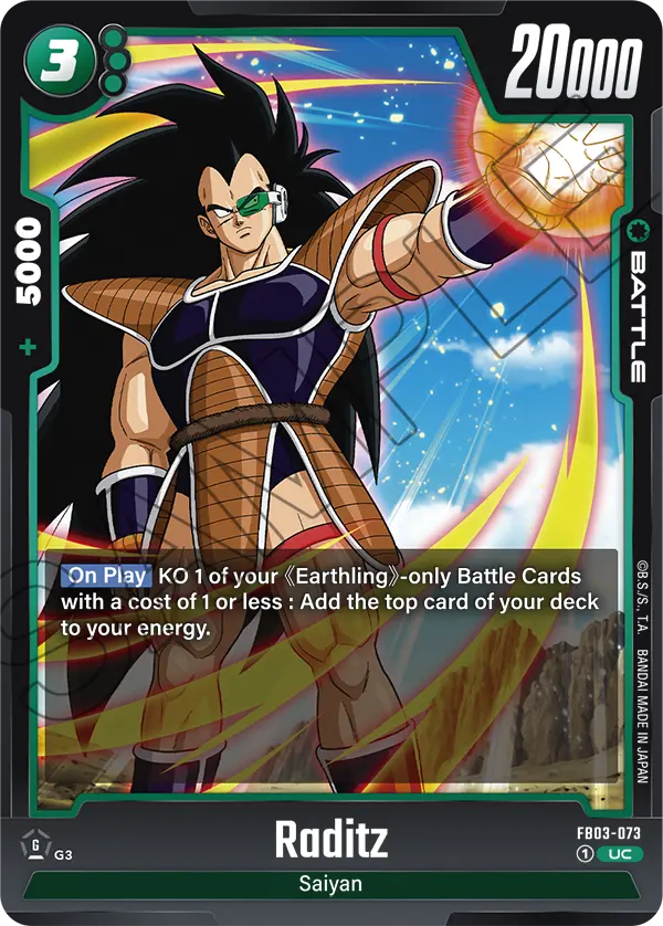 Raditz FB03-073 card