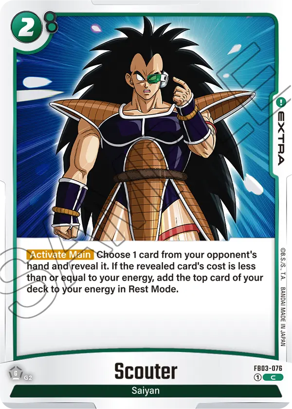 Scouter FB03-076 Dragon Ball Fusion World card