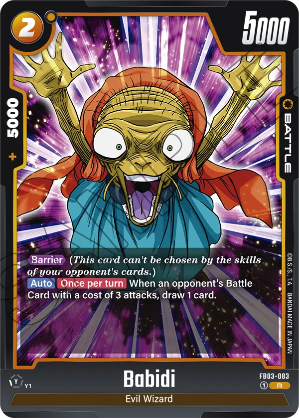 Babidi FB03-083 card
