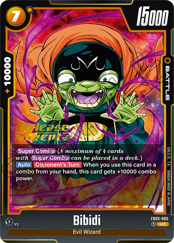Bibidi FB03-085 Dragon Ball Fusion World card, Release Event