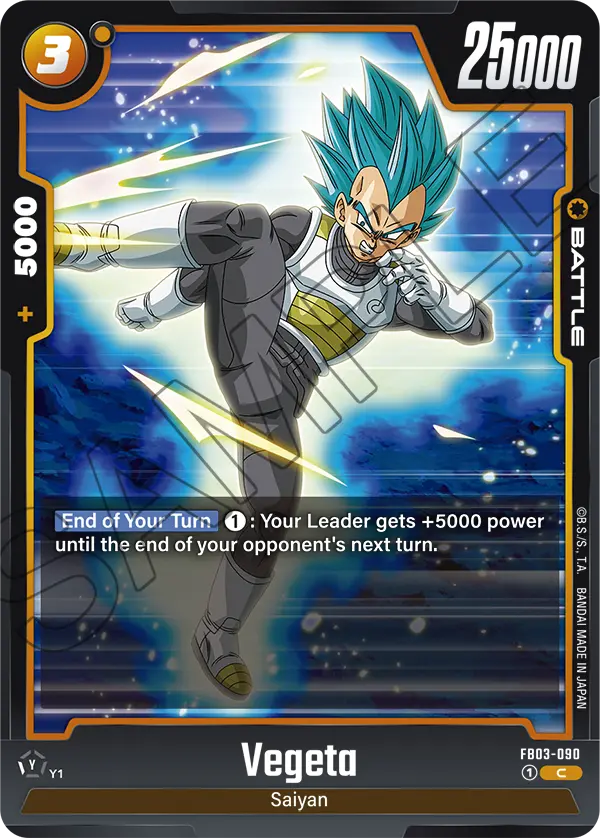 Vegeta FB03-090 card