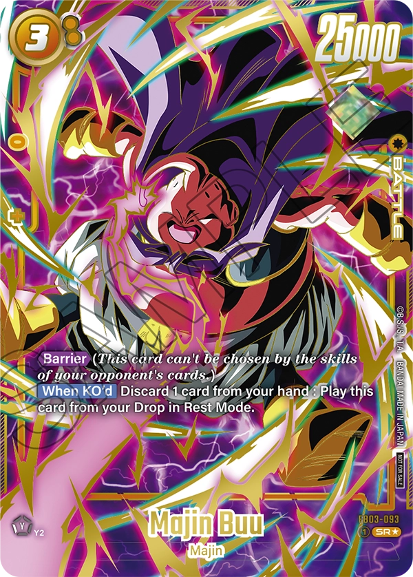 Majin Buu FB03-093 Dragon Ball Fusion World card, Top 8