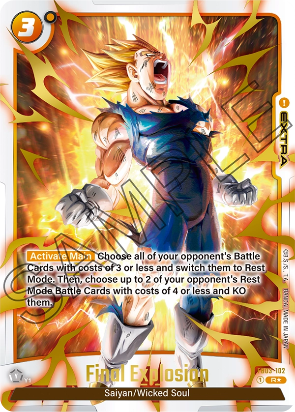 Final Explosion FB03-102 Dragon Ball Fusion World card, Alt Art