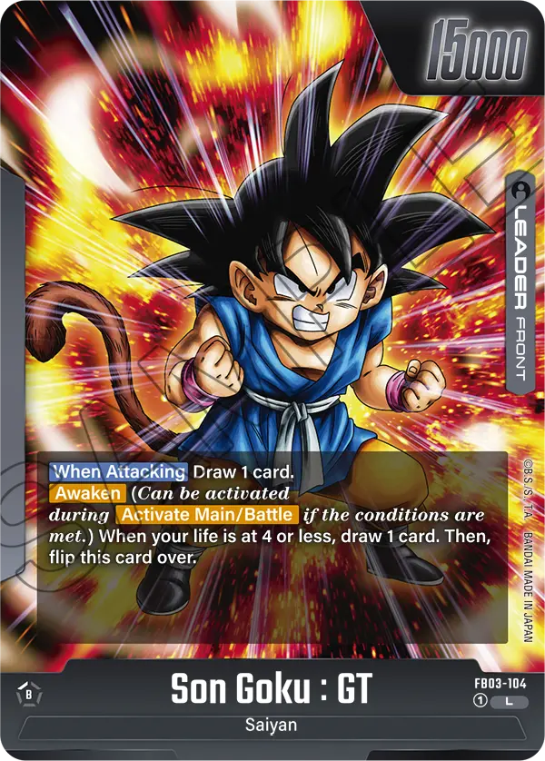 Son Goku : GT FB03-104 card