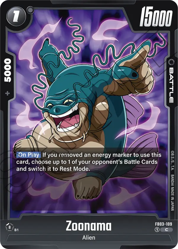 Zoonama FB03-109 card