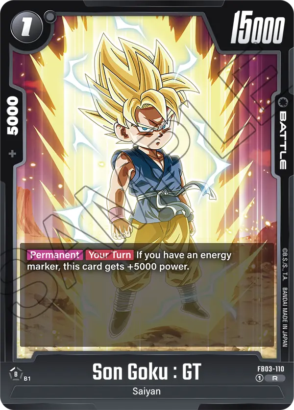 Son Goku : GT FB03-110 card