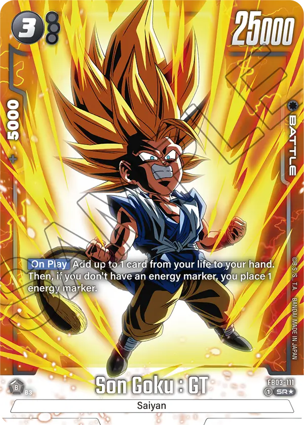 Son Goku : GT FB03-111-p1 card
