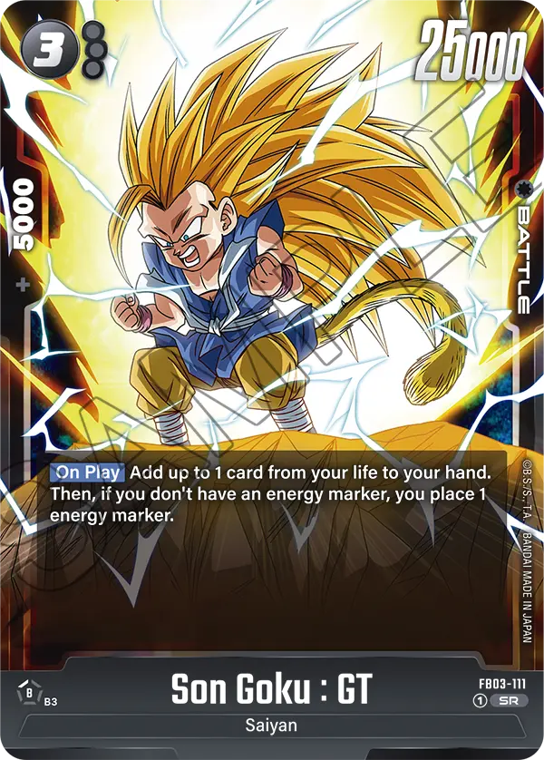 Son Goku : GT FB03-111 card