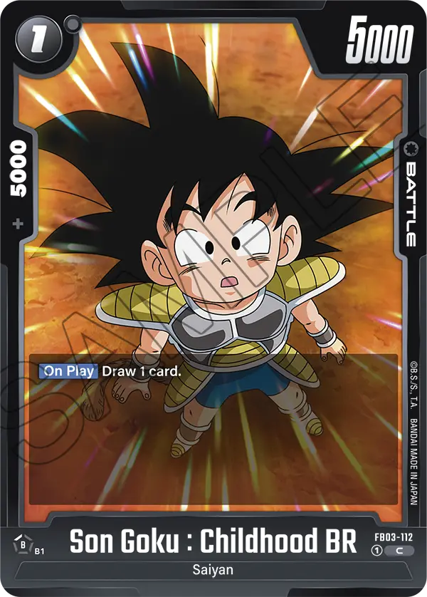 Son Goku : Childhood BR FB03-112 card
