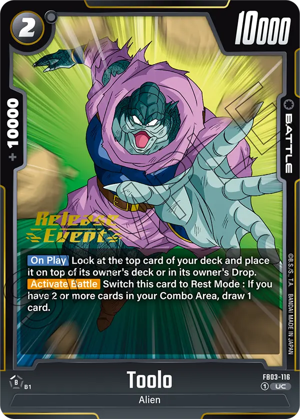 Toolo FB03-116-p1 card