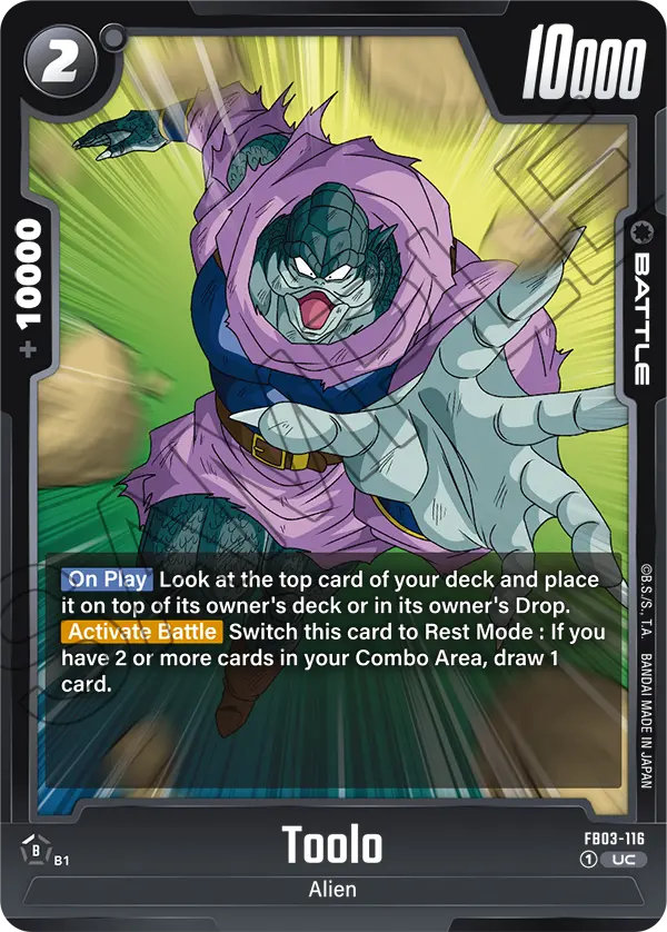 Toolo FB03-116 card