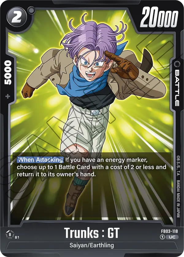Trunks : GT FB03-118 card