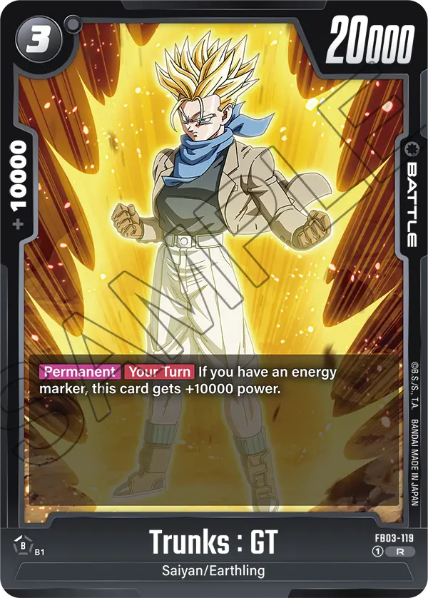 Trunks : GT FB03-119 card