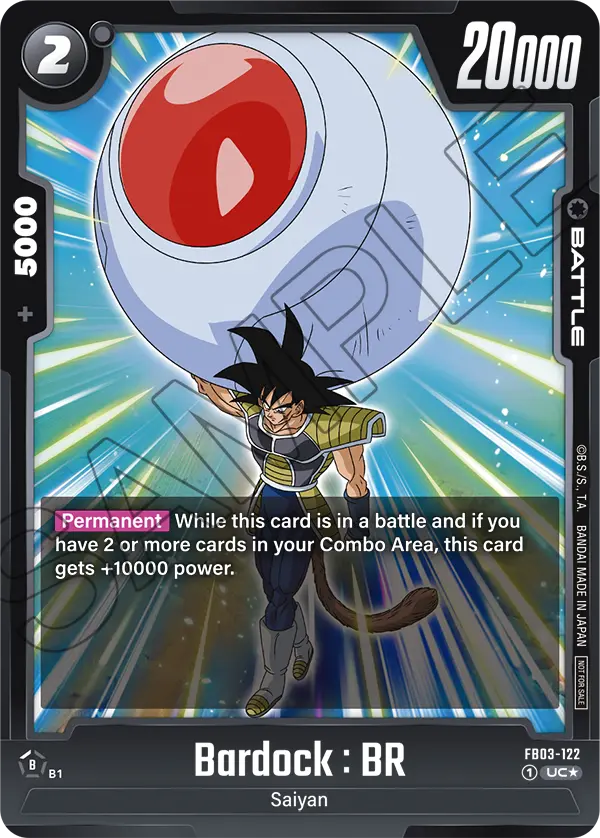 Bardock : BR FB03-122-p1 card