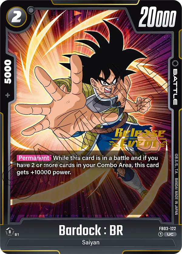 Bardock : BR FB03-122-p2 card