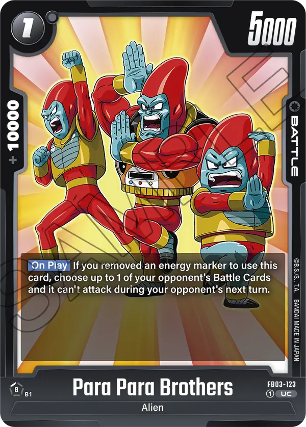 Para Para Brothers FB03-123 card