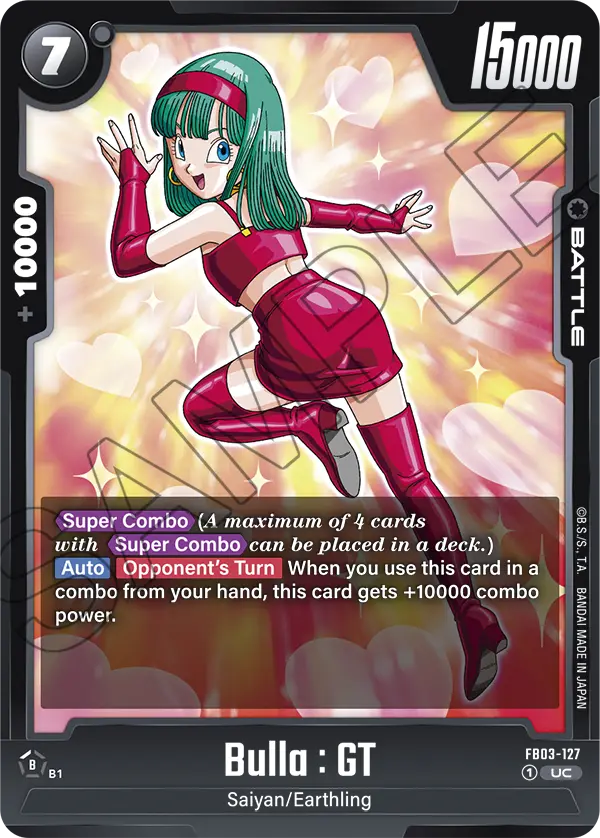 Bulla : GT FB03-127 Dragon Ball Fusion World card