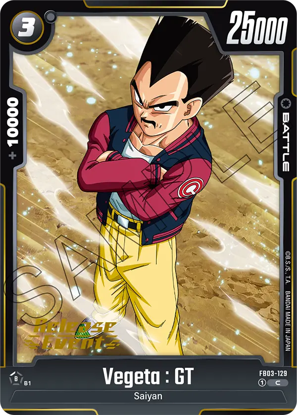 Vegeta : GT FB03-129-p1 card