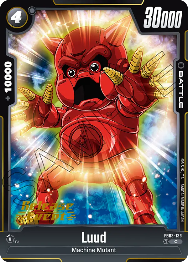 Luud FB03-133 Dragon Ball Fusion World card, Release Event